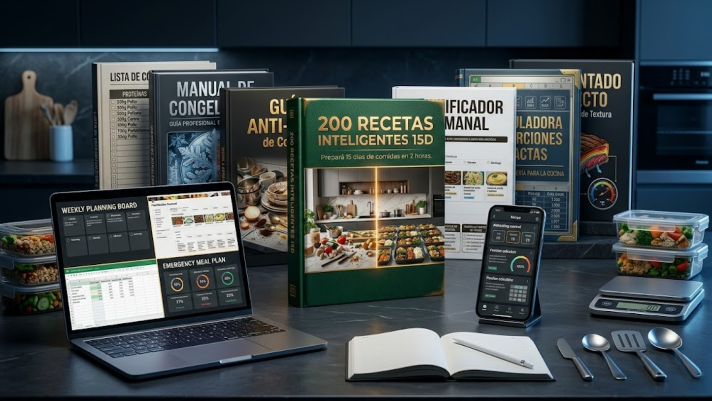 200 Recetas Inteligentes 15D + 7 Bonos Exclusivos